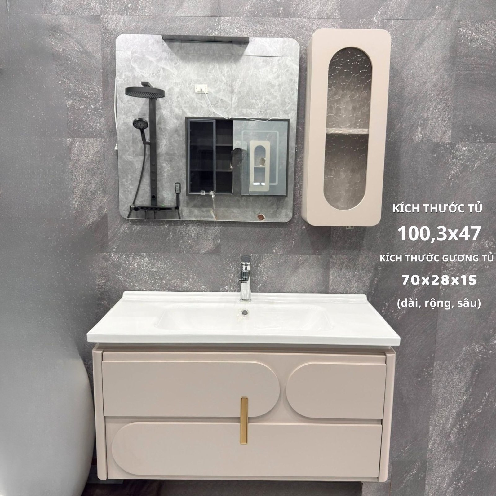 BỘ TỦ CHẬU LAVABO TOZU TZ-P10-100